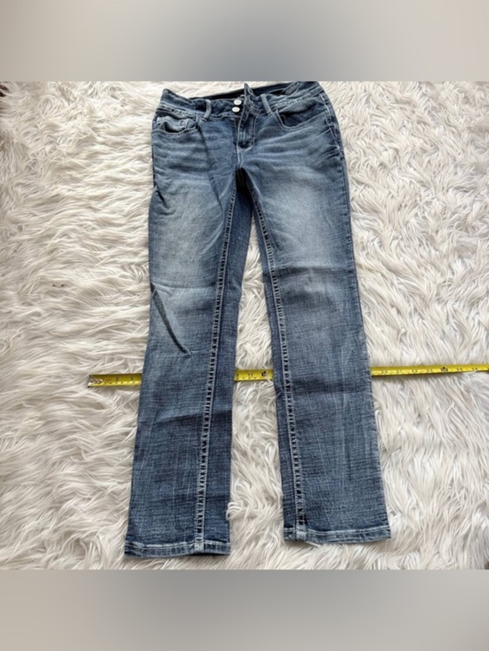 Flamingals straight leg skinny denim jeans size M FG12-12